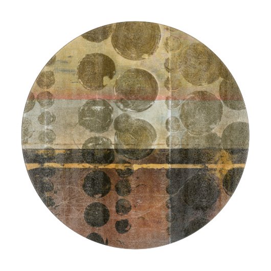 Planche À Découper Droplets verts circulaires (Devant)