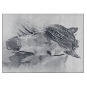 Planche à découper du cheval blanc (Devant)