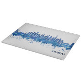 Planche À Découper Dubaï Skyline Blue (Coin)
