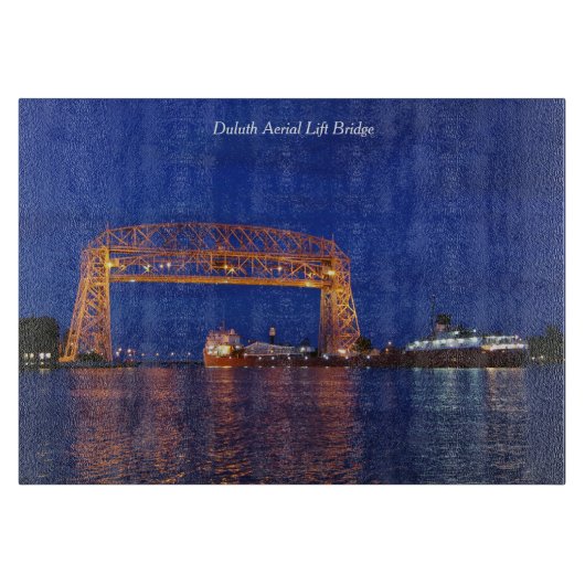 Planche À Découper Duluth Aerial Lift Bridge & John G. Munson (Devant)