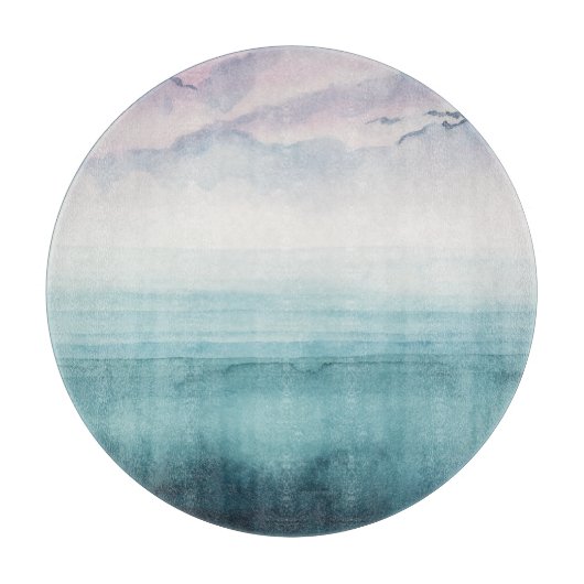 Planche À Découper Dusk on the Bay - Aquarelle (Devant)