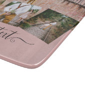 Planche À Découper Dusty Rose rose Newlywets Mariage PHOTO Cadeau (Coin)