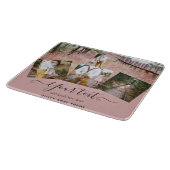 Planche À Découper Dusty Rose rose Newlywets Mariage PHOTO Cadeau (Coin)