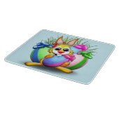 Planche À Découper Easter Bunny Funny and Cute Character Biting an Eg (Coin)