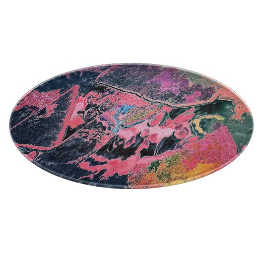 PLANCHE À DÉCOUPER EAU DE FLUX ABSTRAITE (Coin)