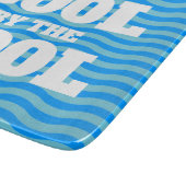 Planche À Découper Eau de piscine bleue cool lignes ondulées fines su (Coin)