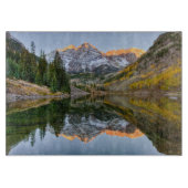 Planche À Découper Eau | Maroon Bells Lake Aspen Trees (Devant)