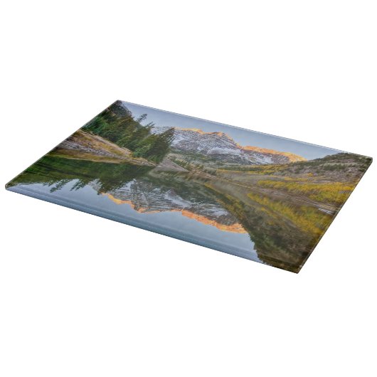 Planche À Découper Eau | Maroon Bells Lake Aspen Trees (Coin)