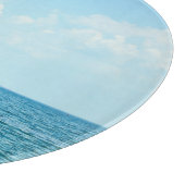 Planche À Découper Eau Océanique, Ciel bleu clair. (Coin)