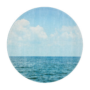 Planche À Découper Eau Océanique, Ciel bleu clair.