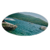 Planche À Découper Eaux turquouises de Perast - Monténégro (Coin)