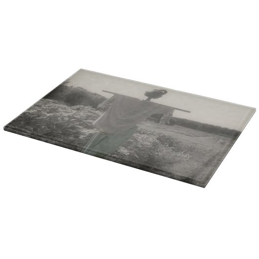 Planche À Découper Écart De Jardin En Noir Et Blanc (Coin)