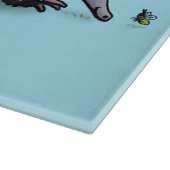 Planche À Découper Echidna mignonne avec dessin animé d'abeille (Coin)