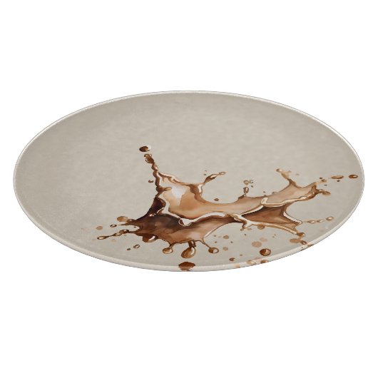 Planche À Découper Éclaboussure de café (Coin)
