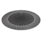Planche À Découper Éclat de soleil géométrique moderne - Gris hématit (Coin)