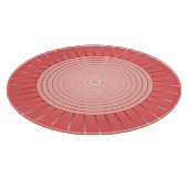 Planche À Découper Éclat de soleil géométrique moderne - Rose corail (Coin)