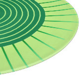 Planche À Découper Éclat de soleil géométrique moderne - Vert émeraud (Coin)