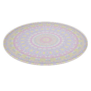 Planche À Découper Éclectique Intriqué Bohème Coloré Pastel Mandala