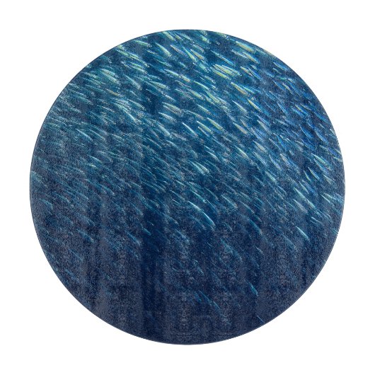 Planche À Découper École de poisson sous-marin Abstrait (Devant)