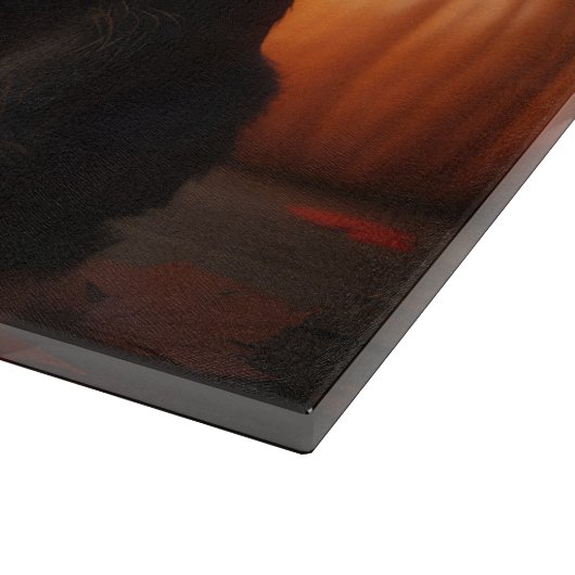 Planche À Découper Écossais Terrier Chiot Automne Citrouille délice (Coin)