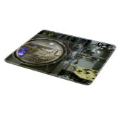 Planche À Découper écoutille sur un ancien sous-marin rétro (Coin)