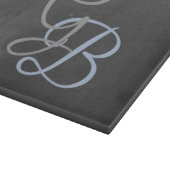 Planche À Découper Écriture moderne monogramme simple minimaliste (Coin)