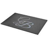Planche À Découper Écriture moderne monogramme simple minimaliste (Coin)