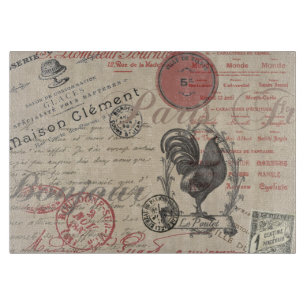 Planche À Découper Écriture vintage de français Paris Typographie de 