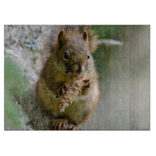 Planche À Découper Écureuil Brun – Faune Forestière de l'Alberta (Devant)