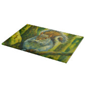 Planche À Découper Écureuil impressionniste dans le feuillage foresti (Coin)