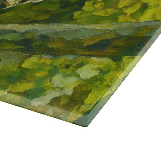 Planche À Découper Écureuil impressionniste dans le feuillage foresti (Coin)