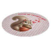 Planche À Découper Écureuil mignon drôle de la Saint-Valentin (Coin)