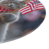 Planche À Découper Écureuil patriotique et chat (Coin)