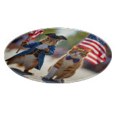 Planche À Découper Écureuil patriotique et chat (Coin)