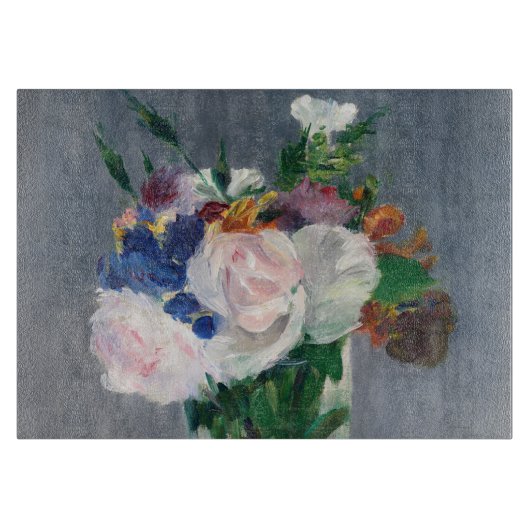 Planche À Découper Edouard Manet - Fleurs dans un Vase de Cristal (Devant)