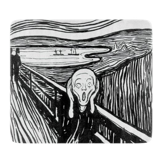 Planche À Découper Edvard Munch - La lithographie de cri (Devant)