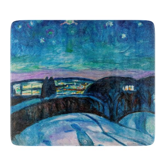 Planche À Découper Edvard Munch - Nuit étoilée 1922 (Devant)