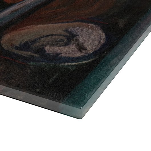 Planche À Découper Edvard Munch - Rouge et Blanc (Coin)