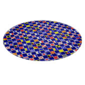 Planche À Découper Effet 3D À damiers Nautique Drapeaux Motif (Coin)