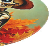 Planche À Découper Éffrayant Automne Skeleton's Coffee Break Design (Coin)