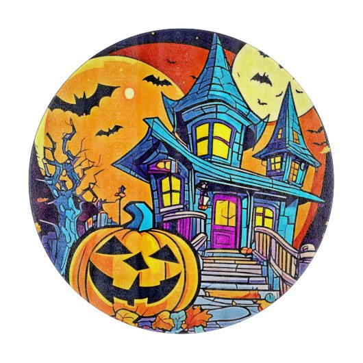 Planche À Découper Éffrayant Haunted House (Devant)