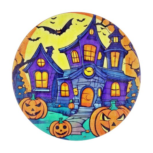 Planche À Découper Éffrayant Haunted Mansion Art (Devant)