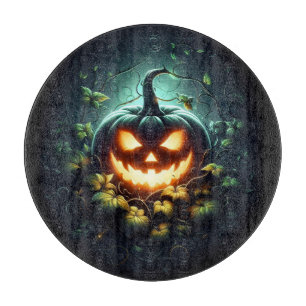 Planche À Découper Éffrayant nature brillant Halloween citrouille