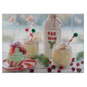 PLANCHE À DÉCOUPER EGGNOG DE NOËL