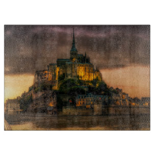 Planche À Découper Église Normandie d'île de St Michel de Mont