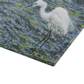 Planche À Découper Egret Stork Blue Lake White Bird (Coin)