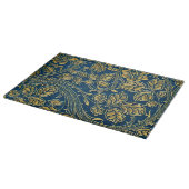 Planche À Découper Élégance Fleur Dorée (Coin)
