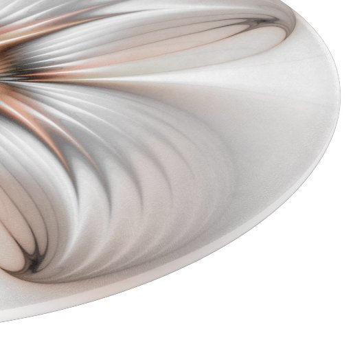 Planche À Découper Élégance florale Art Abstrait fractal moderne (Coin)