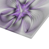 Planche À Découper Élégance florale Art Abstrait Violet Fractal moder (Coin)