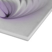 Planche À Découper Élégance florale Art fractal violet abstrait moder (Coin)